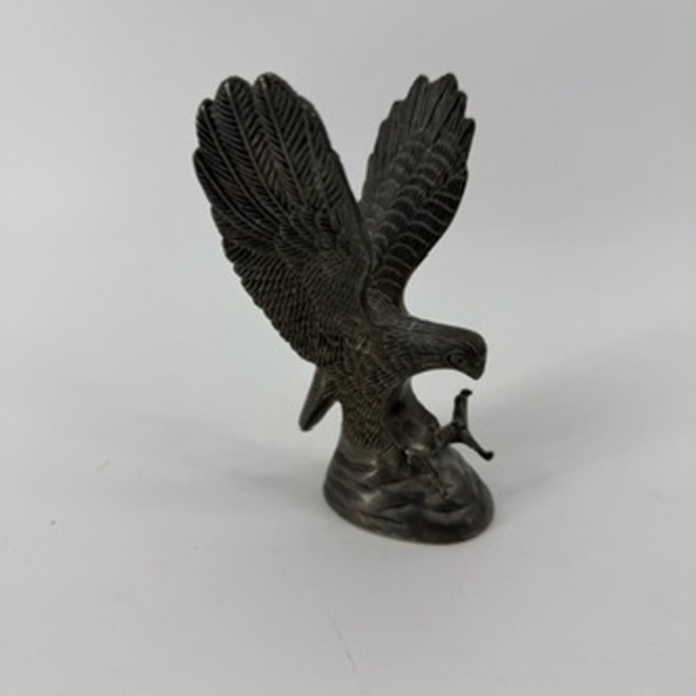 Hampshire Genuine Silverplated Eagle Sculpture Vintage Bird Figurine 6.25"